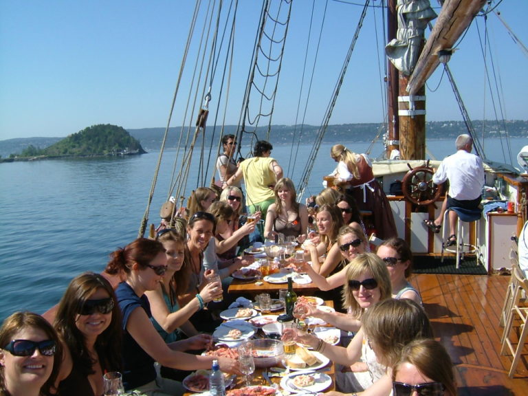 Gjester på båttur charter Oslofjorden